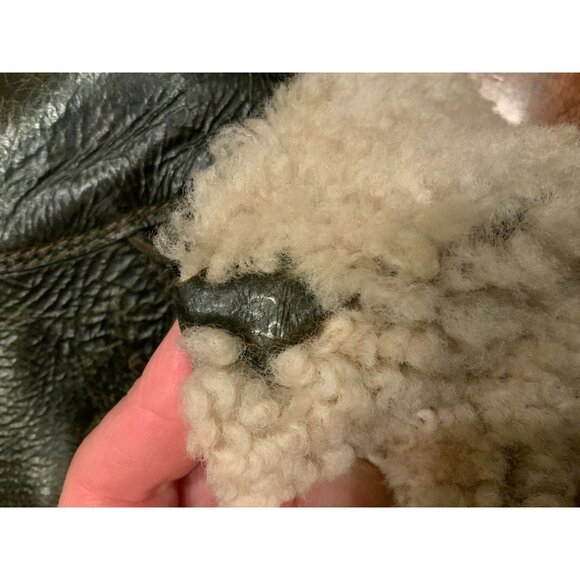 Moncler Brown Soft Quilted Leather Wedge Boot W/ Shearling Lining, Size 39 | 9 - Picture 8 of 9